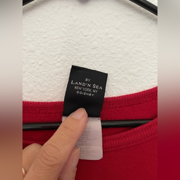 Mickey Mouse Vintage Paper Tag Rare Disney USA 2X Plus Red Womens Shirt Resort - Picture 13 of 15